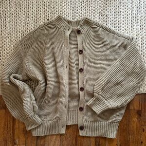 nwot alex mill button reversible knit cardigan sweater
